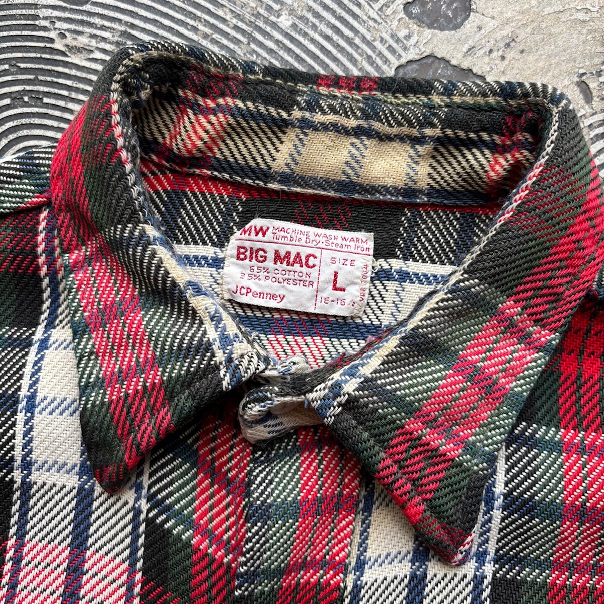 70s BIG MAC Cotton Heavy Flannel Shirt | Strato