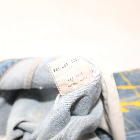 90s Levi's 501 Painted Denim Pants MADE IN USA