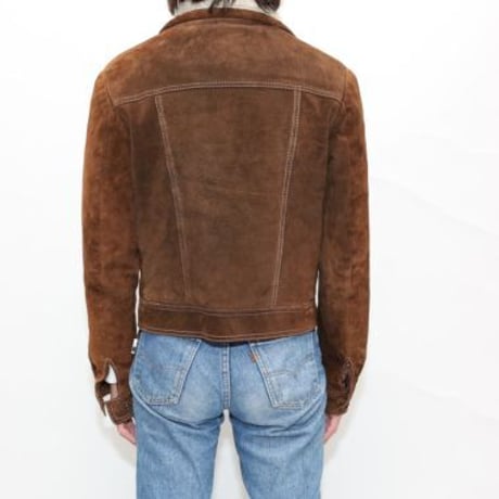 Vintage Suede Boa Jacket