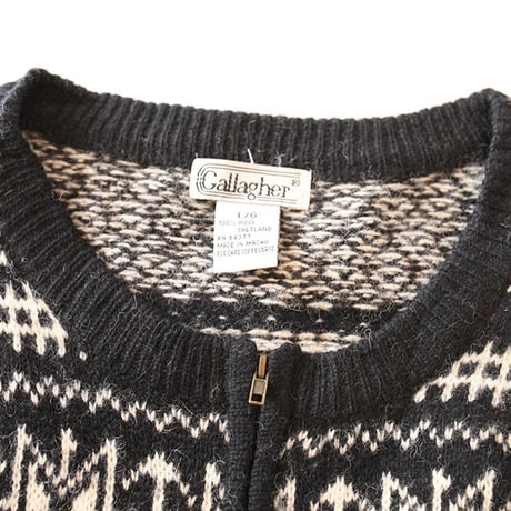  Shetland Wool Cardigan 