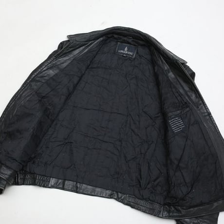 LONDON FOG Black Leather Jacket