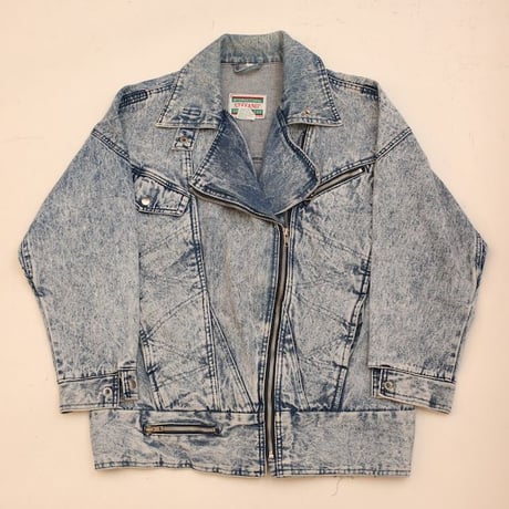 80's Stefano Sportswear Denim Riders Jacket