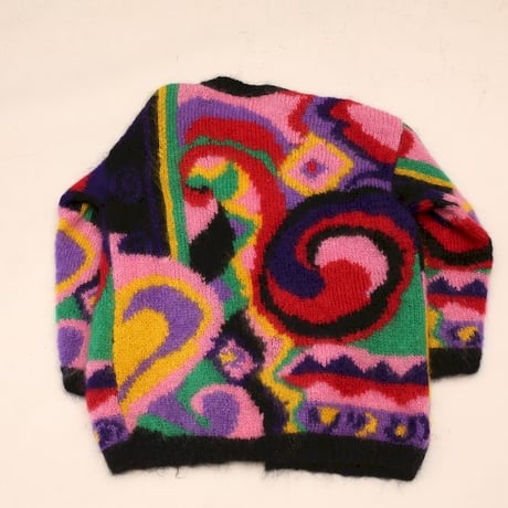 Mohair Brend Knit Cardigan Loose Silhouette