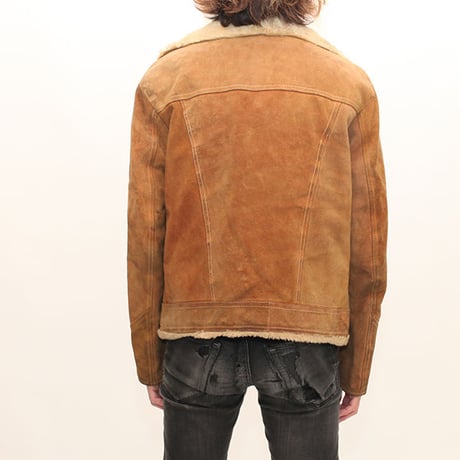 Vintage Suede Boa Jacket