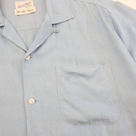 60's Robert Myles Open Collar Rayon S/S Shirt