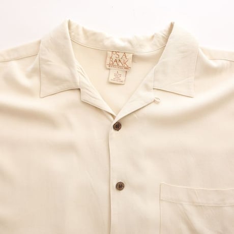 Open Collar Silk S/S Shirt