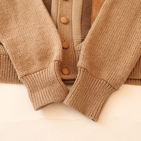 Vintage Wool Nuback Cardigan 