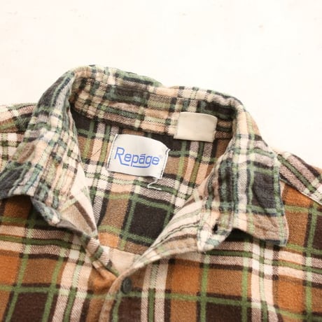 Plaid Print Flannel Shirt