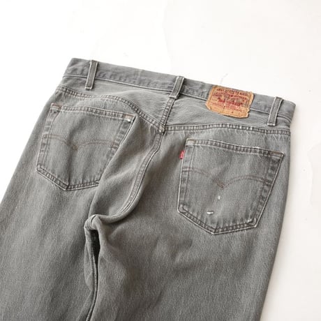 80s Levi's 501 "Yarn-dyed" Black Denim Pants
