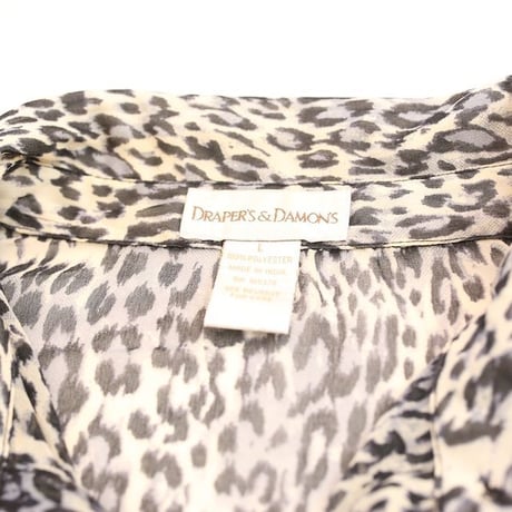 Leopard Pattern Polyester L/S Shirt
