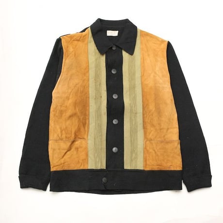Vintage Leather×Knit Jacket