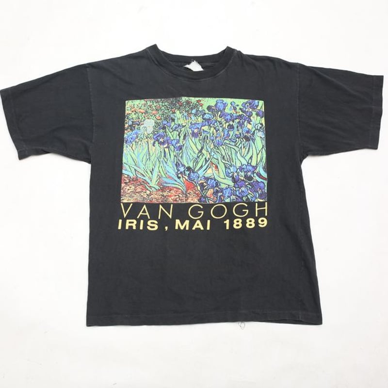 90s Vincent Gogh ゴッホ　アイリス　Tシャツ　ヴィンテージ 古着 90s USA製 Vincent van Gogh 「Irises」 ゴッホ ポスト