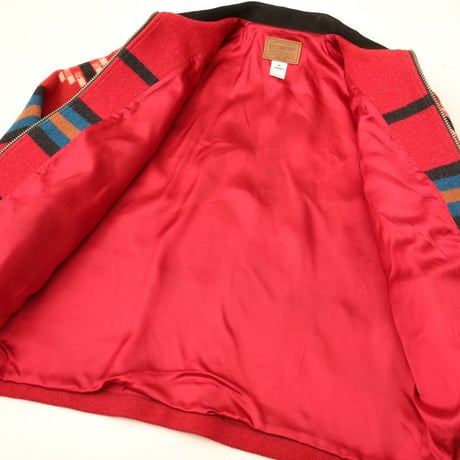 Pendleton Leather Collar Wool Jacket