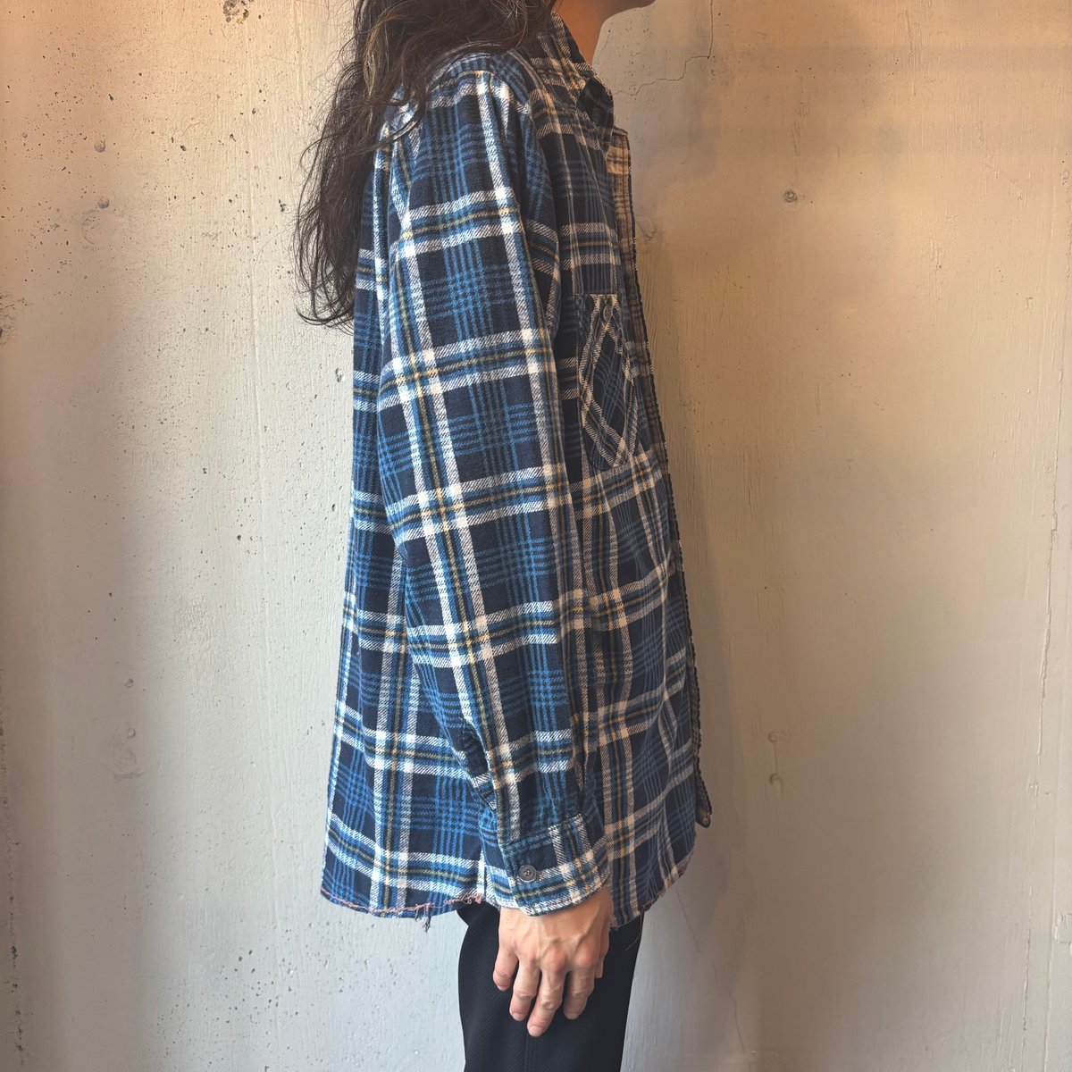 70s Sears Print Flannel Plaid Shirt | Strato