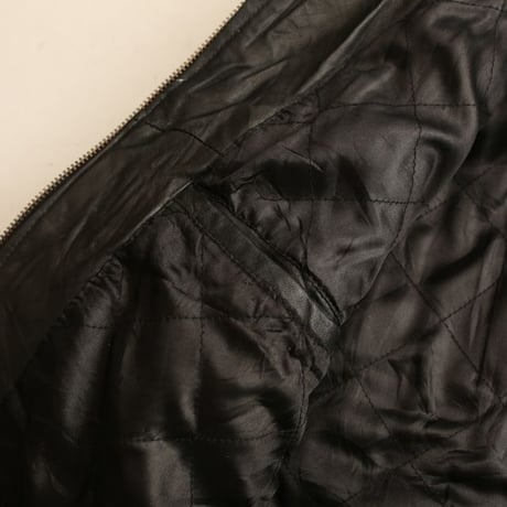 Black Leather Jacket Loose Silhouette