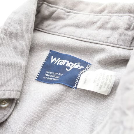 Wrangler Gray Denim Western Shirt
