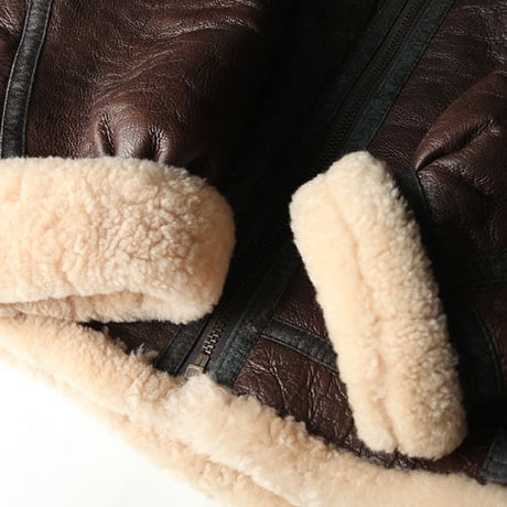 Vintage B-3 Mouton Leather Jacket