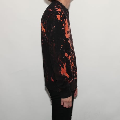 Hard Bleach Wash Cotton Sweater