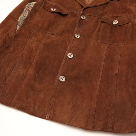 Suede Leather × Gobelin Jacket