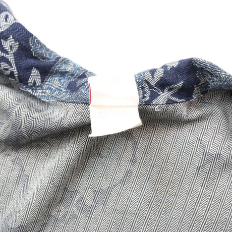 Paisley Pattern Open Collar Rayon L/S Shirt