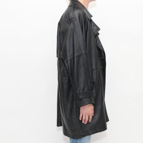 Fake Leather Coat