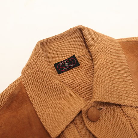 Vintage Wool Nuback  Cardigan