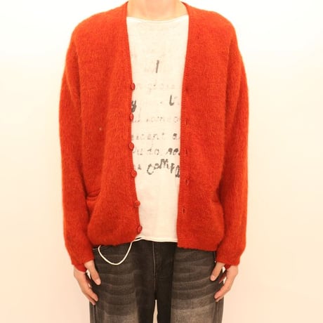 60's Saxony Mohair Knit Cardigan