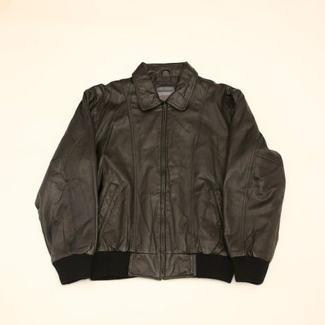Rib Leather Jacket