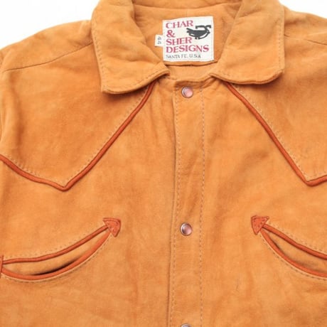 Vintage Suede Leather Western Jacket