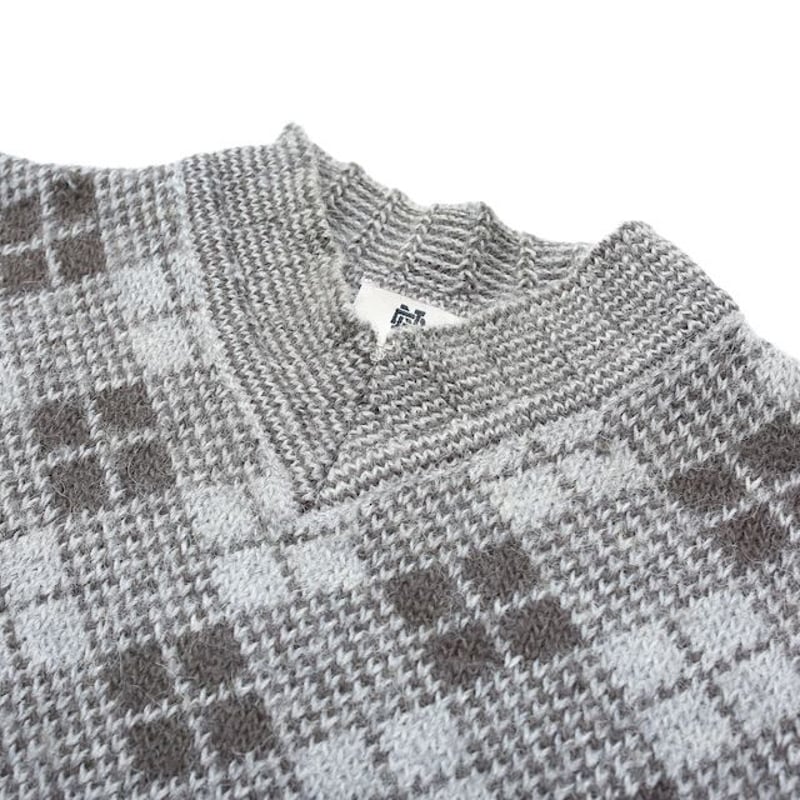 極美品 DRIES VAN NOTEN アーガイル アルパカ ニット セーター Dries Van Noten Knit Sweater | Strato