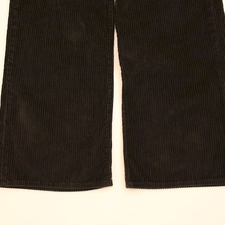 Levi's Black Corduroy Wide Flared Pants Big E