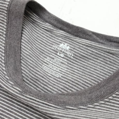 Gray × White Border T-Shirt
