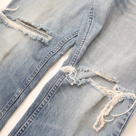 70's Levi's 646  Damaged Flare Denim Pants