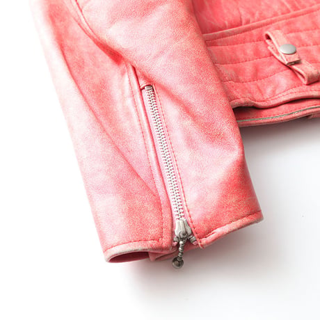 ライダース オレンジ レザージャケット Vintage Leather Jacket