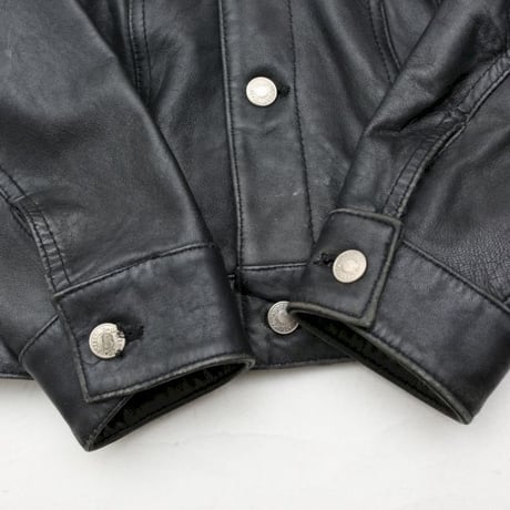 Black Leather Tracker Jacket