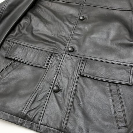 Black Leather Coat