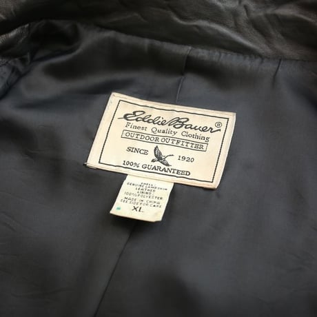 Eddie Bauer Black Lamb Leather Jacket