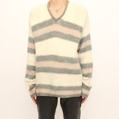 60's Sears Mohair V-Neck Knit Sweater