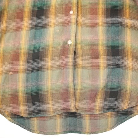 80's Guess Rayon Ombre Check Shirt