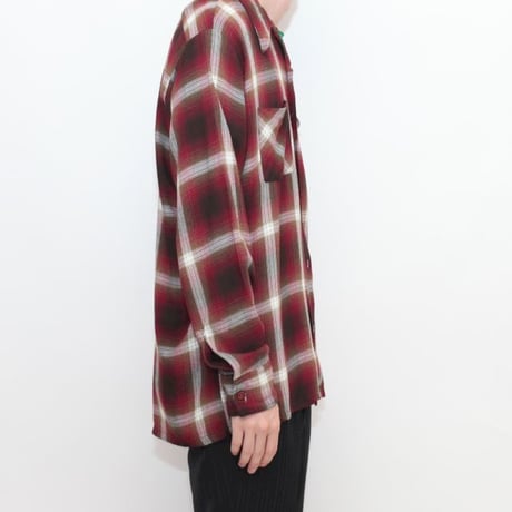 Vintage Rayon Ombre Check L/S Shirt
