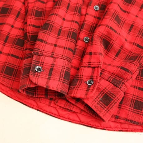 70s Sears Plaid Quilting Lined Shirt