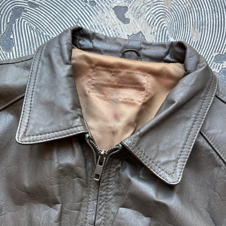 Rib Leather Jacket