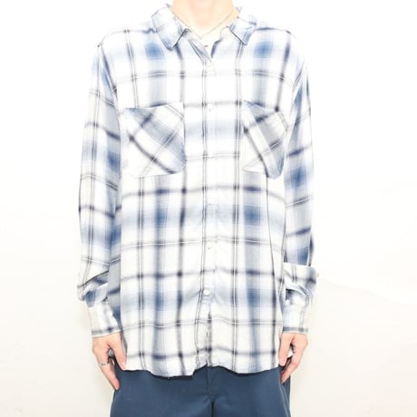 Rayon Checked Pattern Shirt