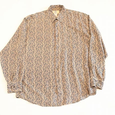 Paisley Pattern Silk L/S Shirt