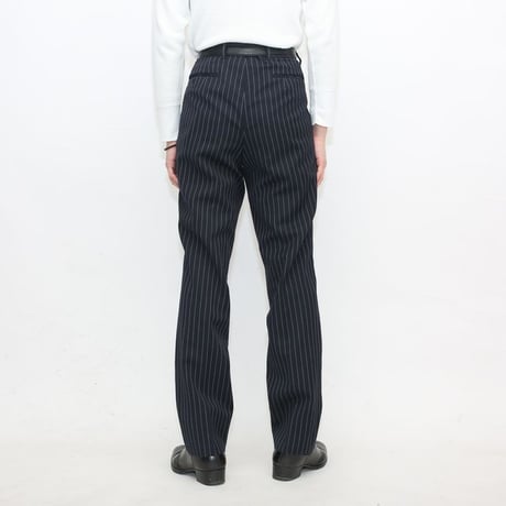 Stripe Pants Slim Straight