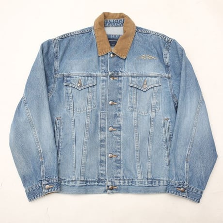 Corduroy Collar Denim Jacket