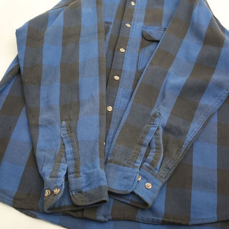 90s Cotton Flannel Plaid Shirt MADE IN USA