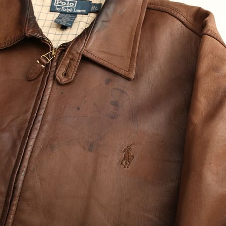 90s Polo by Ralph Lauren Lamb Leather Jacket