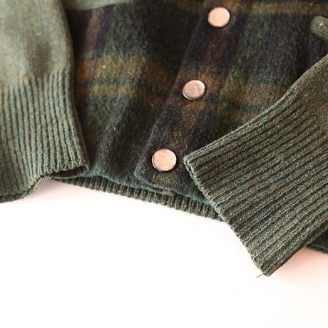 Vintage Mohair Check  Cardigan  