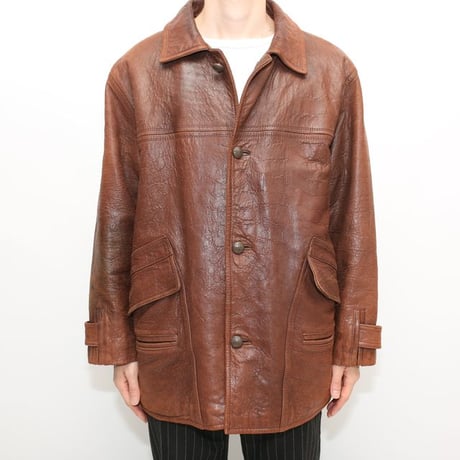 Brown Leather Jacket Wool Lining
